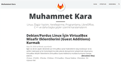 Desktop Screenshot of muhammetkara.com